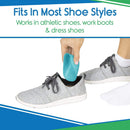 Vive Health Heel Cups with Shock Absorbing Support for Foot and Heel Pain Relief, Pair, Medium