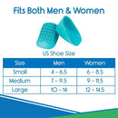 Vive Health Heel Cups with Shock Absorbing Cushioning and Heel Pain Relief, Pair, Small