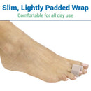 Vive Health Toe Wraps with Soft Fabric and Foam for Broken, Hammer Toe Relief, Pack of 4