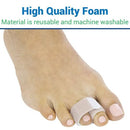 Vive Health Toe Wraps with Soft Fabric and Foam for Broken, Hammer Toe Relief, Pack of 4