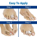 Vive Health Toe Wraps with Soft Fabric and Foam for Broken, Hammer Toe Relief, Pack of 4