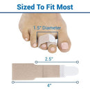 Vive Health Toe Wraps with Soft Fabric and Foam for Broken, Hammer Toe Relief, Pack of 4