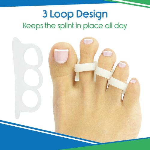 Vive Health Hammer Toe Splint, 3 Loops , 2 Pairs