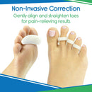 Vive Health Silicone 3-Loop Hammer Toe Splints, 2 Pairs for Toe Pain Relief and Alignment