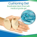 Vive Health Bunion Protector, Fabric Lined Gel, Washable, 4 Pack for Bunion Pain Relief