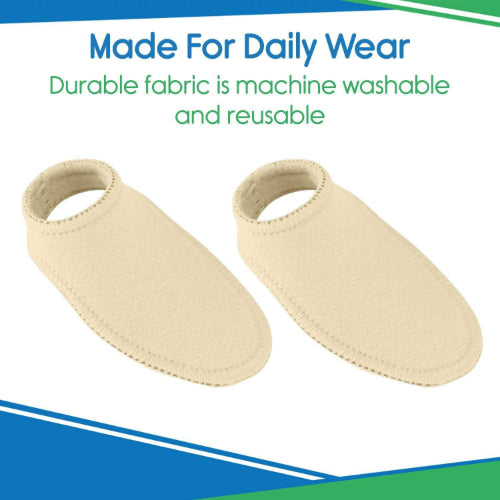 Vive Health Bunion Protector, Fabric Lined Gel, Washable, 4 Pack for Bunion Pain Relief