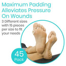 Vive Health Oval Corn Protectors with Self-Adhesive Design for Foot Pain Relief, 45 Pack