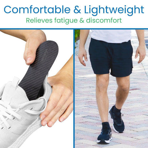 Vive Health Carbon Fiber Insoles for Pain Relief and Foot Support