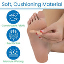 Vive Health U-Shaped Felt Callus Pads, Cushioned Foot Protection for Pain Relief, Brown/Beige