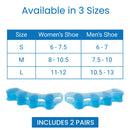 Vive Health Ergonomic Toe Separators for Bunions, Overlapping Toes and Pain Relief