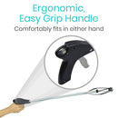 Vive Health Suction Cup Reacher Grabber, Brushed Aluminum, 32 Inches