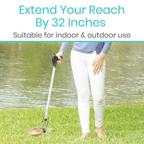 Vive Health Suction Cup Reacher Grabber, 32 Inches