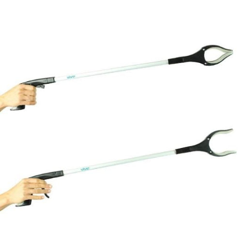 Vive Health Rotating Reacher, a lightweight grabber tool perfect for reaching high shelves, furniture, and tight spaces with ease and comfort. Moovkart.