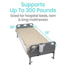 Vive Health Alternating Pressure Pad, Inflatable Mattress System for Bedsore Prevention