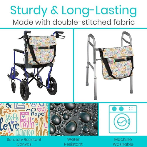 Vive Health Wheelchair Bag, Faith