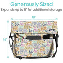 Vive Health Wheelchair Bag, Faith Design Storage Tote for Mobility Aid and Daily Essentials