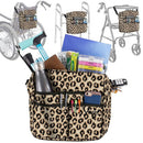 Vive Health Wheelchair Accessory Bag, Organizer for Travel and Supplies, Leopard Pattern