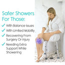 Vive Health Shower Stool, 12.5 Inch Non Slip Bath Seat for Seniors and Mobility Support