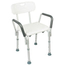 Vive Health Shower Chair, 15.75 Inch Seat for Bath Safety with Adjustable Legs and Back Support