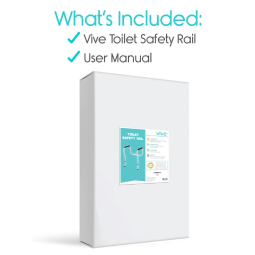 Vive Health Toilet Safety Rail, Pack of 2