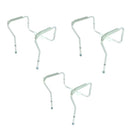 Adjustable toilet safety rail with padded handles securely fitted over a standard toilet. Moovkart