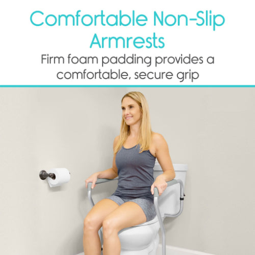 Vive Health Toilet Safety Rail, Pack Of 3