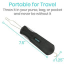 Vive Health Button Hook With Zipper Pull, Wire Loop, Nonslip Handle