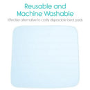 Vive Health Reusable Incontinence Pad, Washable Bed Protector, 34 x 36 Inches, Pack of 4