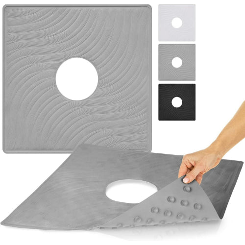 Vive Health Shower Mat, Gray, 22 x 22 Inches