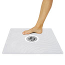 Vive Health Shower Mat, 22 x 22 Inch Non-Slip Bath Mat with Drain Hole and Mold Resistant, White