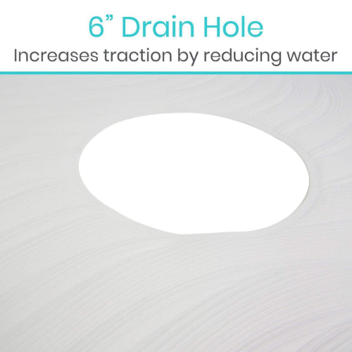 Vive Health Shower Mat, White, 22 x 22 Inches
