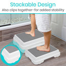 Durable Vive Health Bath Step with a platform for extra stability, ideal for elderly and children accessing the bathtub, Moovkart