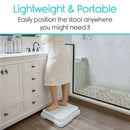 Vive Health Bath Step, Non Slip Bathroom Safety Step Stool for Seniors and Adults, Pack of 2