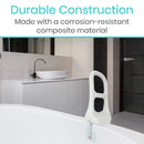 Vive Health Adjustable Bathtub Safety Rail with Non-Slip Grip, Fits 3.75 – 6.5 Inch Tub Edges