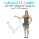 Vive Health Stand Alone Toilet Rail, Lightweight and Portable Bathroom Support Frame, Pack of 2