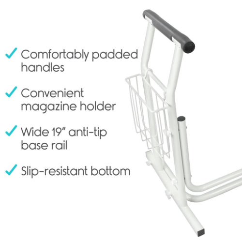 Vive Health Stand Alone Toilet Rail, Pack of 2