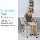 Vive Health Stand Alone Toilet Rail, Pack of 3