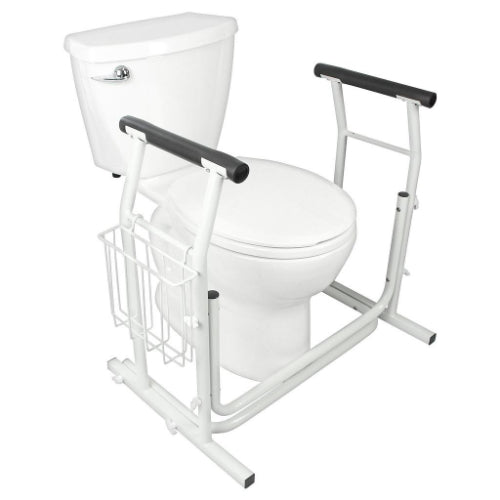 Vive Health Stand Alone Toilet Rail, Aluminum