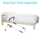 Vive Health Bed Safety Rail, Height Adjustable Steel, Nonslip Foam