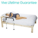Vive Health Bed Safety Rail, Height Adjustable Steel, Nonslip Foam