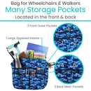 Vive Health Rollator Bag with Multiple Pockets for Walkers, Wheelchairs and Rollators