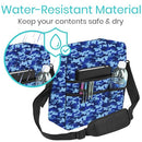 Vive Health Rollator Bag, Waterproof Multi-Pocket Storage for Walkers, Wheelchairs, and Rollators, ensuring convenience and organization. Moovkart