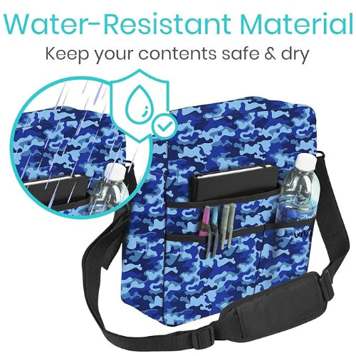 Vive Health Rollator Bag, Waterproof Multi-Pocket Storage for Walkers, Wheelchairs, and Rollators, ensuring convenience and organization. Moovkart