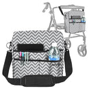 Vive Health Rollator Bag, Waterproof Nylon Storage Tote, Lightweight and Durable, Chevron