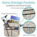 Vive Health Rollator Bag, Waterproof Nylon Lightweight Storage for Mobility Walkers, Faith