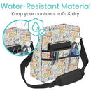 Vive Health Rollator Bag, Waterproof Nylon Lightweight Storage for Mobility Walkers, Faith