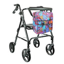 Vive Health Rollator Bag, Purple Floral, Waterproof – fits most rollators, walkers, and wheelchairs. Moovkart