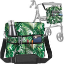 Vive Health Rollator Bag, Waterproof Nylon for Walkers and Rollators with 5 Pockets, Royal Palm