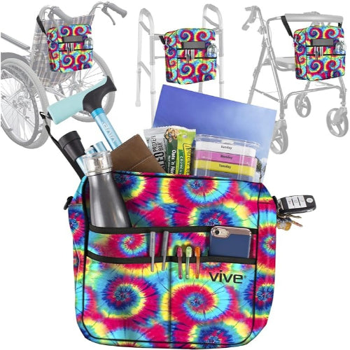 Vive Health Rollator Bag, Tie Dye