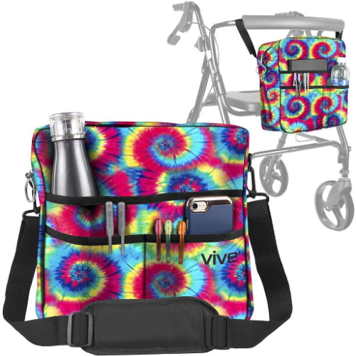 Vive Health Rollator Bag, Tie Dye